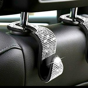 Bling Car Hooks, Storage Hooks. Car Storage Hooks, Faux Diamond Car Hooks